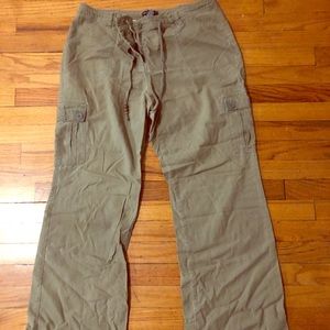 NY & Co Khaki Wide leg pants